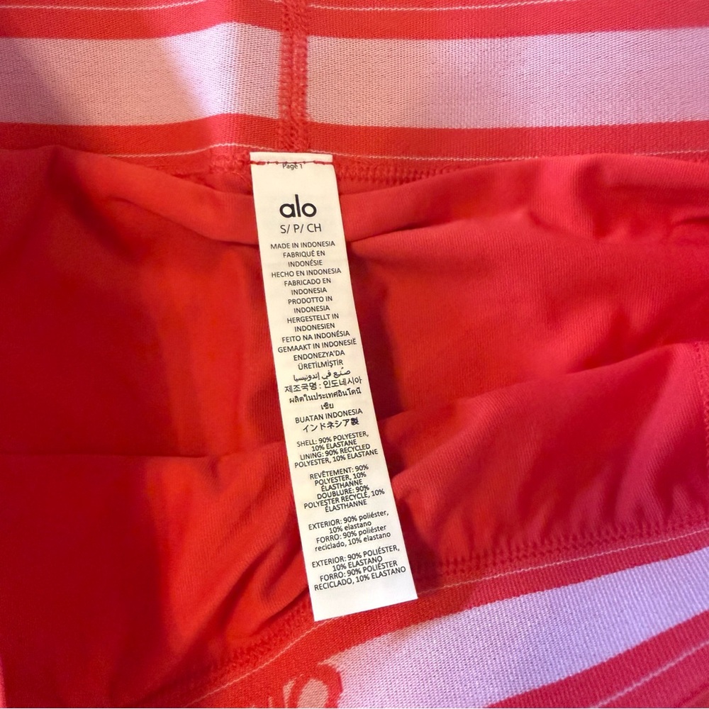 NWT ALO YOGA Candy Red Set: Match Point Tennis Skirt and Splendor Bra - Picture 3 of 11